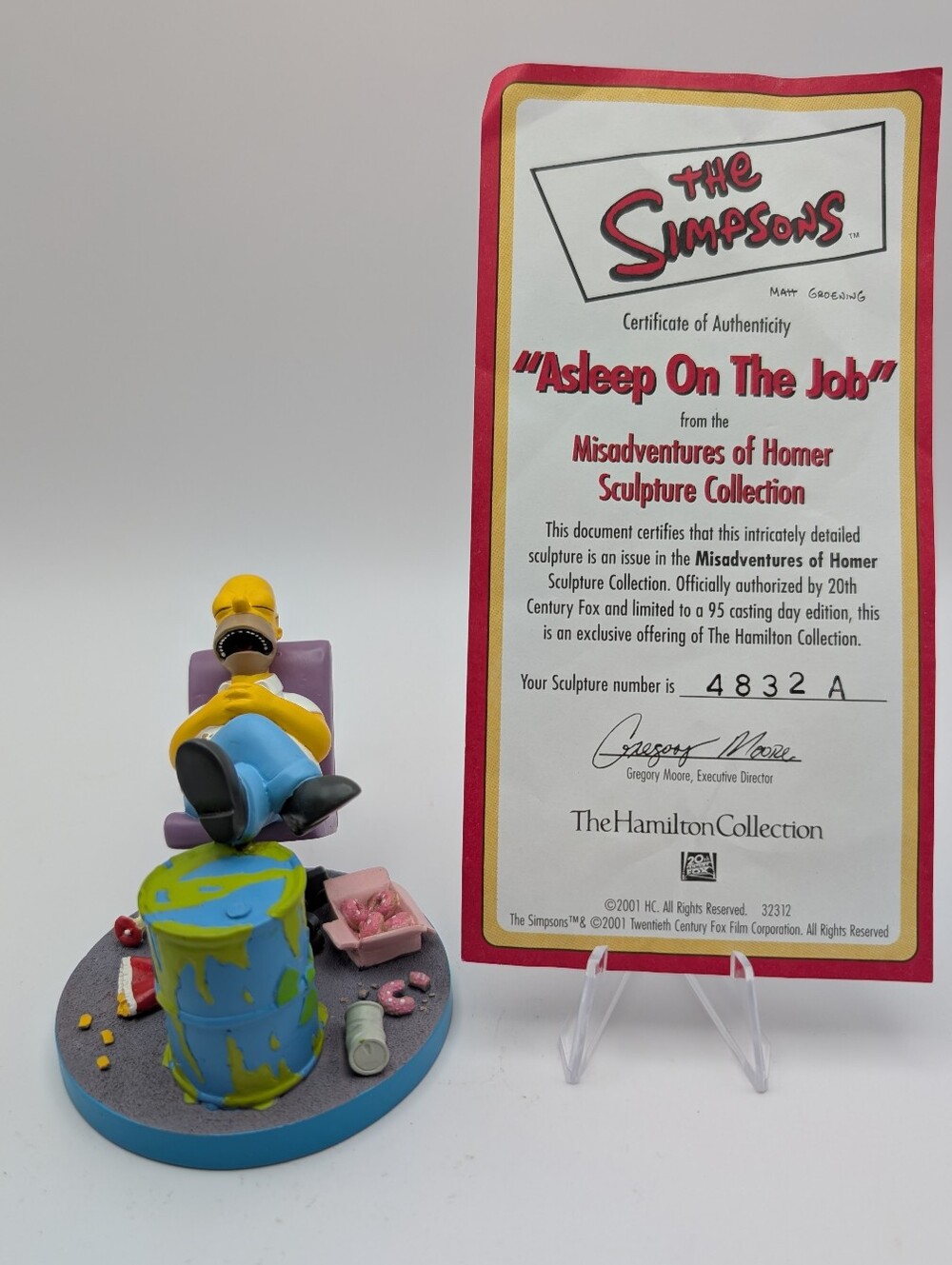 The Simpsons Hamilton Misadventures Of Homer Simpson 'Asleep On The Job' 2001
